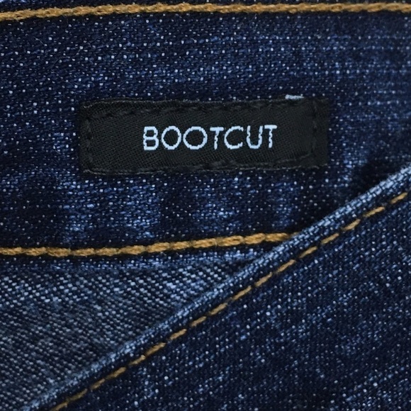 CALVIN KLEIN Jeans Bootcut Men Flat Slub Dark Wash Denim 34 x 30 Short Inseam - Picture 9 of 13